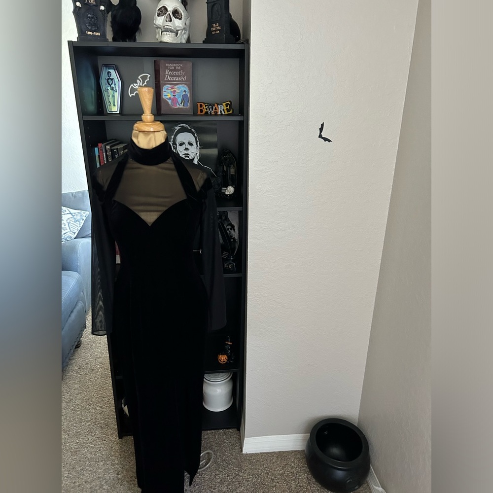 Velvet Black Maxi Dress
